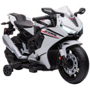 HOMCOM Kids Electric Ride On Motorcycle Bike 6v - White
