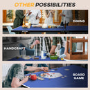 SPORTNOW 9FT Folding Table Tennis Table w/ 8 Wheels, for Indoors - Blue