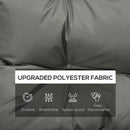 Outsunny Garden Back Chair Cushion Patio Seat Cushion Pad Outdoor & Indoor Use