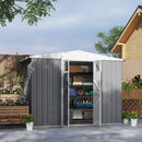Outsunny 8 x 4 ft Garden Storage Shed, Outdoor Metal Shed