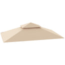 Outsunny Grill Gazebo Cover Roof Replacement for 1.5 x 2.4m Frame