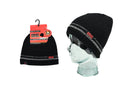 Heat Machine 2 Stripe Beanie Hat - Black