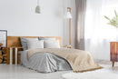 Herringbone - Recycled Cotton Throw in  Natural