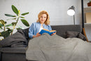 Herringbone - Recycled Cotton Throw in  Natural