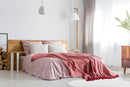 Herringbone - Recycled Cotton Throw in  Red