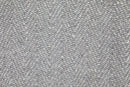 Herringbone - Recycled Cotton Throw in  Silver