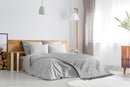 Herringbone - Recycled Cotton Throw in  Silver