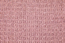 Honeycomb - Recycled Cotton Throw in Blush Pink