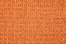Honeycomb - Recycled Cotton Throw in Orange