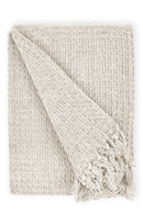 Honeycomb - Recycled Cotton Throw in Ivory