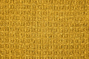 Honeycomb - Recycled Cotton Throw in Ochre (50" x 60")