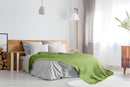 Honeycomb - Recycled Cotton Throw in Pistachio