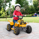 AIYAPLAY 6V Electric Quad Bike for Kids w/ Forward Backward - Yellow