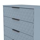 Harlequin 5 Drawer Chest in Denim Blue - Ready Assembled