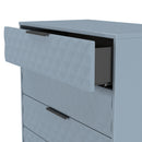 Harlequin 5 Drawer Chest in Denim Blue - Ready Assembled