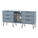 Harlequin 6 Drawer Sideboard in Denim Blue - Ready Assembled