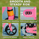 AIYAPLAY Kids Scooter, Foldable Kick Scooter w/ Adjustable Handlebar, Pink