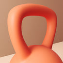 SPORTNOW Kettlebell w/ Soft Body and Non-Slip Handle, Orange and Grey