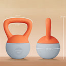 SPORTNOW Kettlebell w/ Soft Body and Non-Slip Handle, Orange and Grey