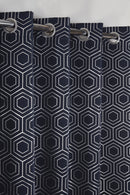 Hartford - Woven Thermal Blackout Eyelet Curtains in Navy