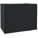 Outsunny 3 Seater Garden Swing Cover, Windproof and Anti-UV, Black