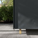Outsunny 3 Seater Garden Swing Cover, Windproof and Anti-UV, Black