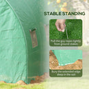 Outsunny Polytunnel Green House with Sprinkler System, Wide Door, 4 x 3(m)