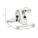 SPORTNOW Pedal Exerciser with 8-Level Magnetic Resistance
