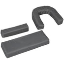 Outsunny Folding Sun Lounger Set of 2 Reclining Chair with Reading Hole