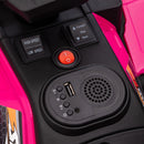 HOMCOM 12V Kids Quad Bike for Ages 3-5 Years - Pink