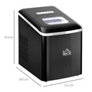 HOMCOM Ice Maker 12kg - Black