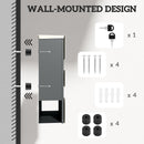 HOMCOM Wall Mounted Post Box, Weatherproof Letterbox with Lock