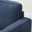 HOMCOM Compact 2 Seater Sofa with Under Seat Storage for Small Spaces