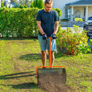 Outsunny Compost Spreader, 24\" Garden Spreader w/ Height Adjustable Handle