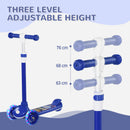 AIYAPLAY Kids 3 Wheel Scooter For 2-6 Years Old W/ Adjustable Height