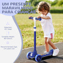 AIYAPLAY Kids 3 Wheel Scooter For 2-6 Years Old W/ Adjustable Height
