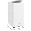 12000 BTU Quiet Mobile Air Conditioner for 28m, with 24H Timer On/off
