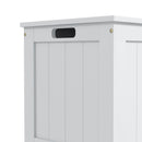 HOMCOM Storage Chest with 2 Safety Hinges, Storage Bench for Living Room