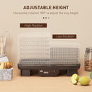 HOMCOM 6 Tray Food Dehydrator, Food Dryer Machine for Fruit Meat Vegetable
