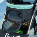 PawHut Pet Stroller for XS and S Dogs w/ Rain Cover