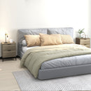HOMCOM Bedside Tables Set of 2 with 2 Drawers for Bedroom, Living Room