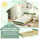 AIYAPLAY Toddler Bed, Kids Bed w/ Safety Rail, 195 x 103 x 60.5cm, Green