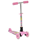 HOMCOM Foldable kids  Scooter with  Flashing Wheels - Pink