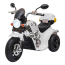 HOMCOM Kids Electric Ride On Motorcycle Bike 6v - White