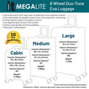 IT Luggage Duo-Tone Fuchsia & Magneta 8 Wheel Suitcase