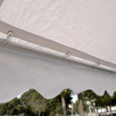 Outsunny Gazebo Marquee Party Tent Wedding Canopy Steel Frame Water Resistant size 6x4 m-White