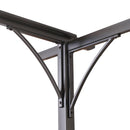 Outsunny Metal Pergola with Retractable Awning 3.5x3.5m - Cream