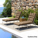 Outsunny Garden Lounge Chair Cushions Set of 2, 220gsm Fabric