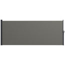 Outsunny Side Awning Retractable, Privacy Screen, 400x160cm