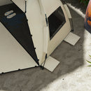 Outsunny Pop Up Beach Tent For 2-3 Person With Carry Bag, UPF15+, Khaki